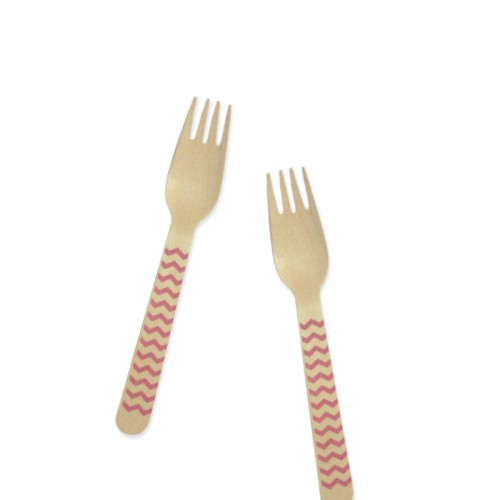 Fork - Chevron Fuschia